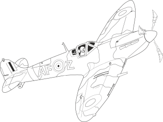 Fighter Plane Clipart - Dynamic Airborne Illustrations