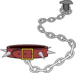 Chain with Red Belt and Yellow Buckle Clipart - Vibrant and Eye-Catching Elements