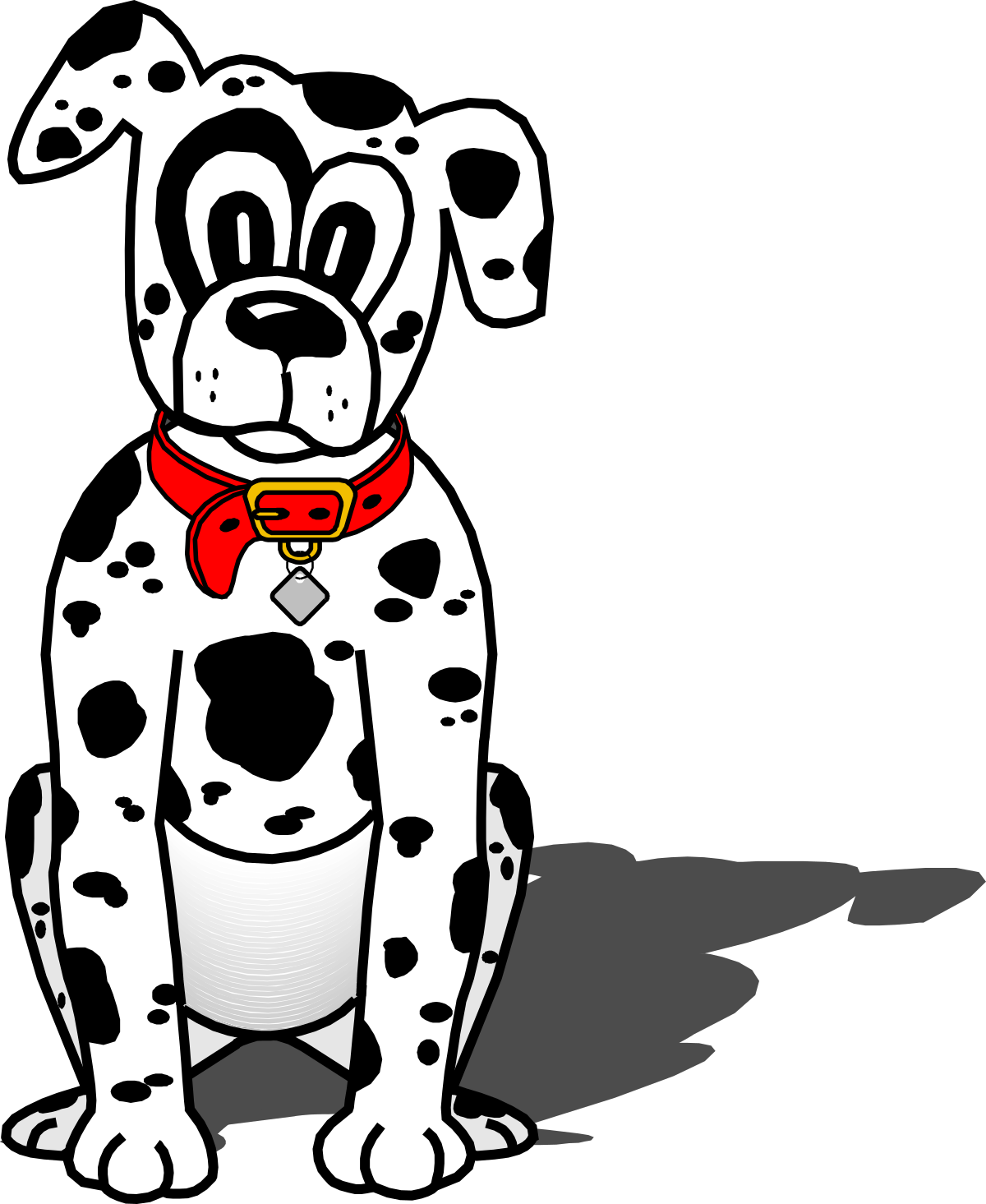 Dog with Red Bandana Clipart: Playful Canine Graphics