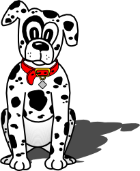 Dog with Red Bandana Clipart: Playful Canine Graphics