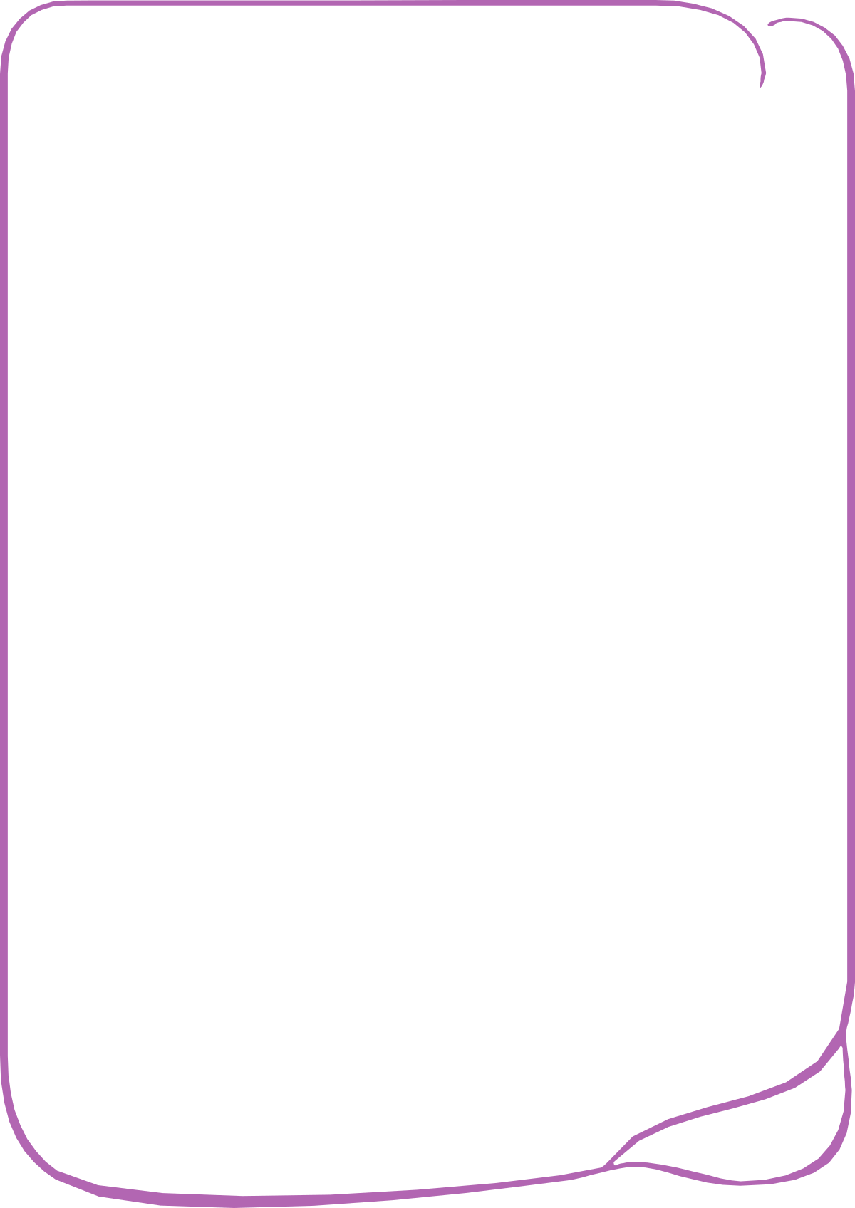 Purple Square Frame on Black Background - Elegant Borders & Frames Clipart