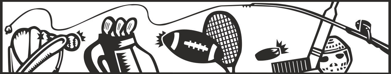 Sports Theme Borders for Leisure Activities - Clipart for Art Gallery Designs