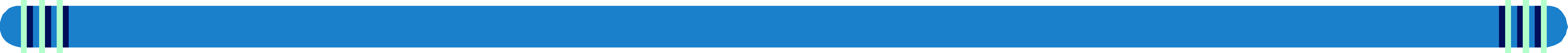 Blue Rectangular Clipart with Green Stripe - Borders and Bars Design