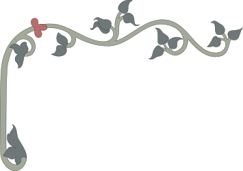 Borders and Plants Clipart: Decorative Floral Frame Design