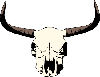 Bull Skull with Horns Clipart: Wild Western Decor and Symbolism