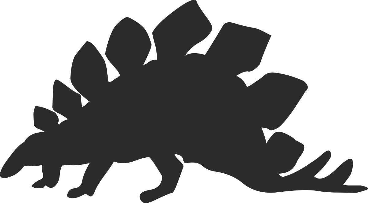 Dinosaur Silhouette Clipart - Capture the Prehistoric Charm!