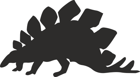 Dinosaur Silhouette Clipart - Capture the Prehistoric Charm!