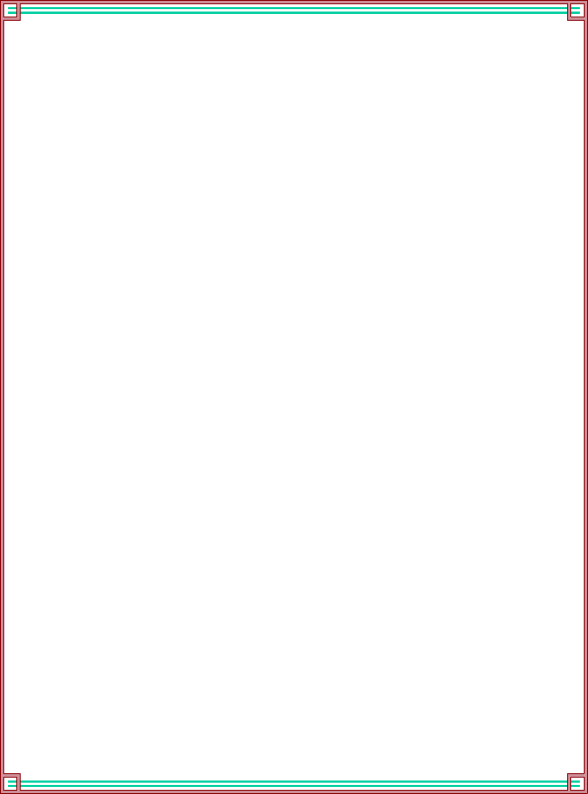 Red Border Square Frame Clipart for Creative Designs