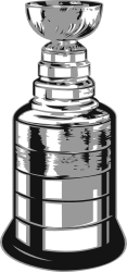 Silver Trophy Clipart on Black Background