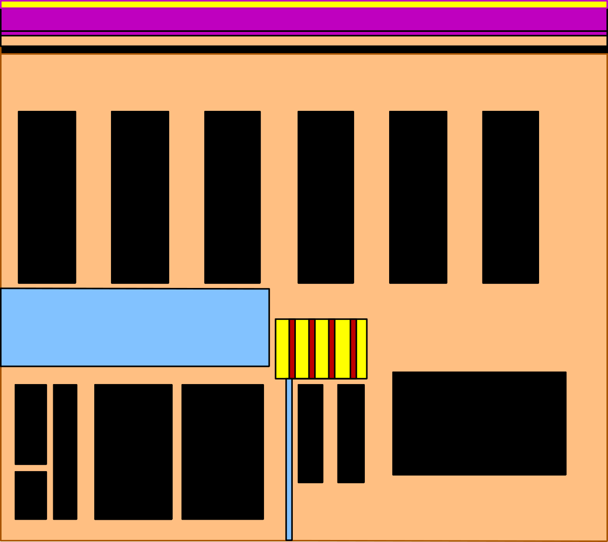 a computer screen with a yellow and blue screen clip art png transparent Computer Screen Clipart: Vibrant Yellow and Blue Display