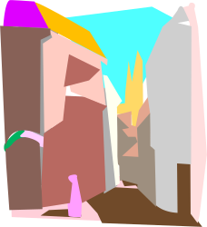 Colorful Abstract Painting of a Woman - Vibrant Clipart Collection