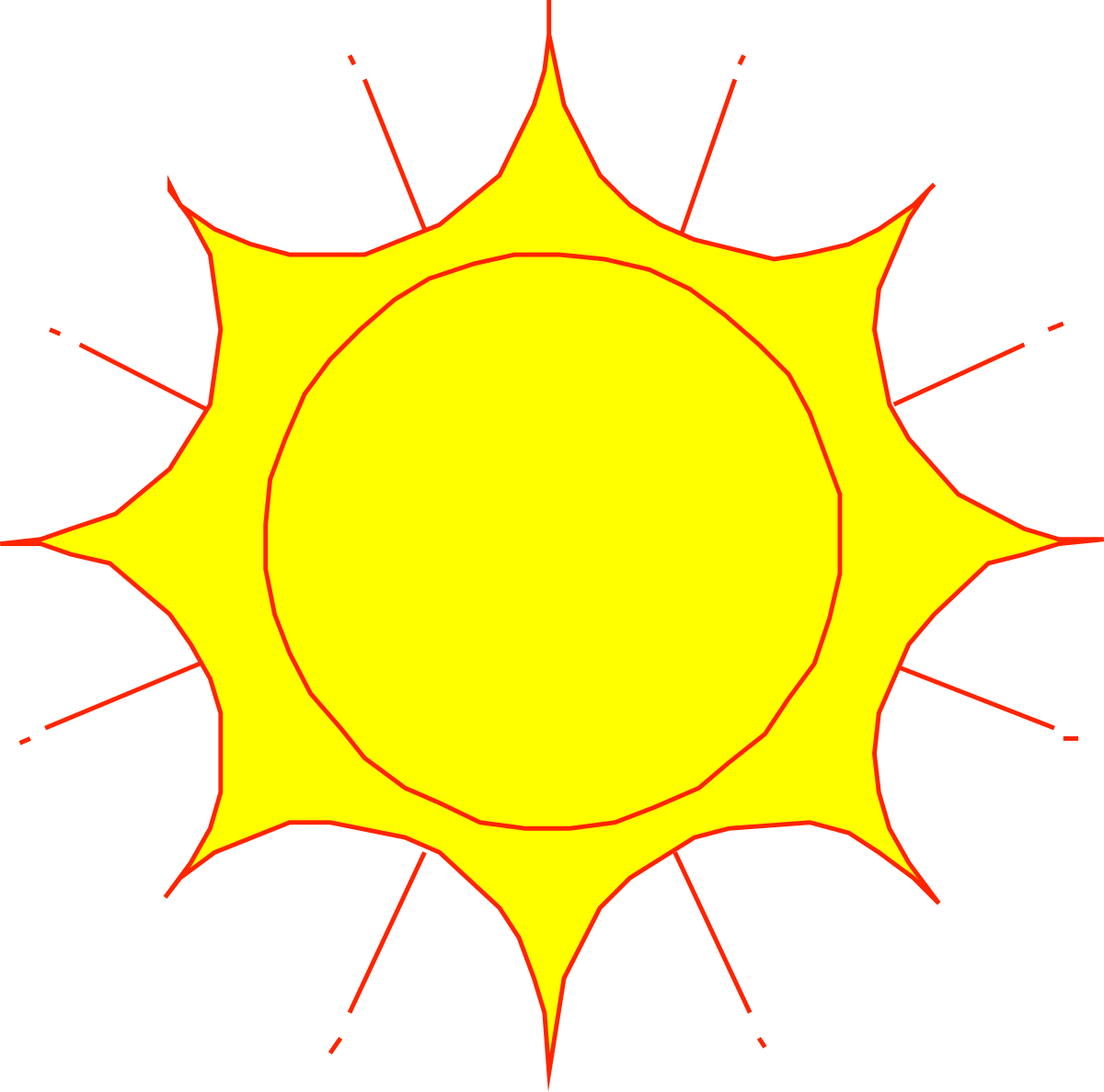 a sun with rays clip art png transparent Sun with Rays Clipart for Vibrant Designs