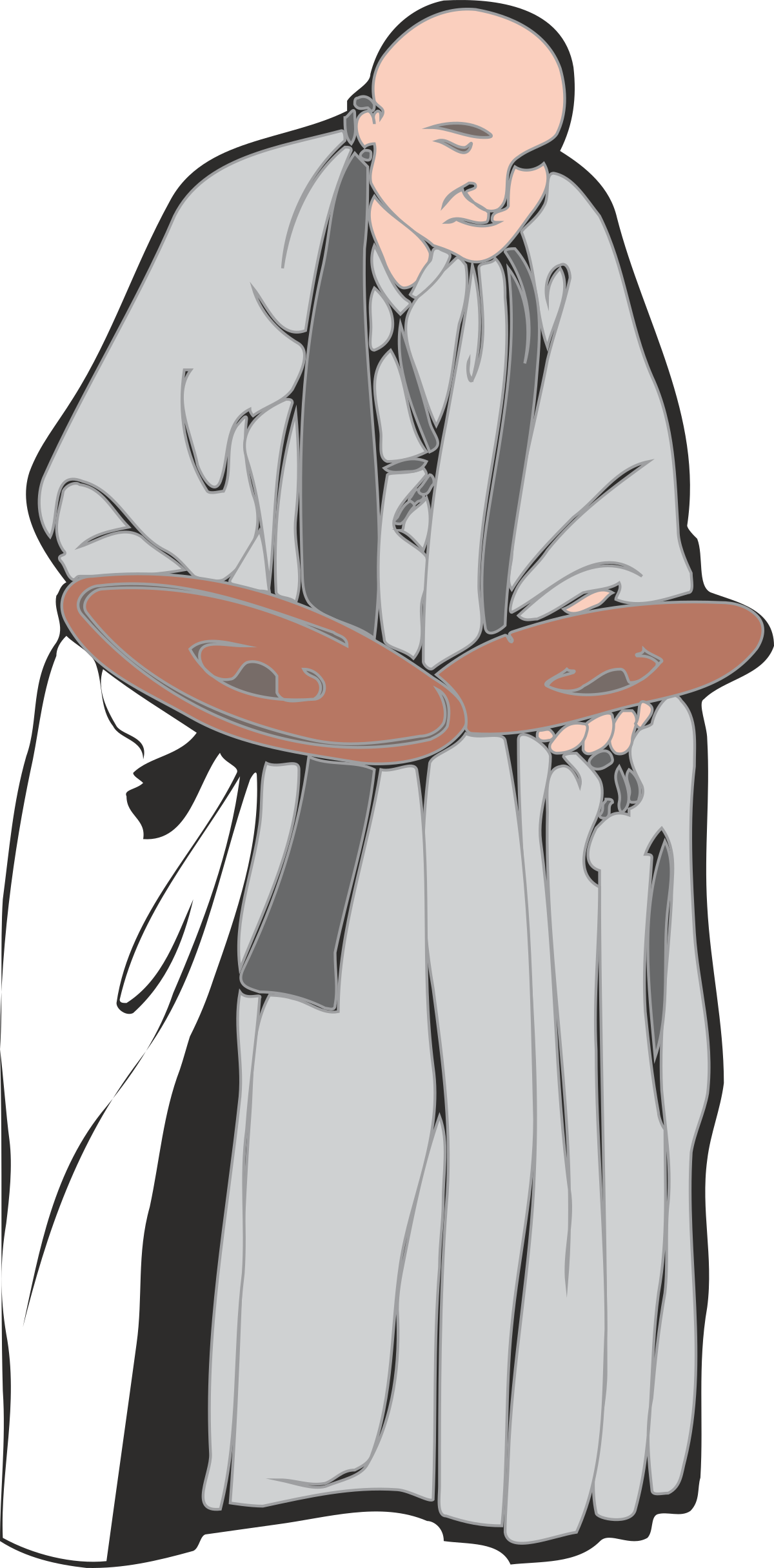 Businessman in Suit Holding Paper - Professional Clipart