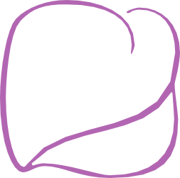 Purple Heart Clipart with Black Background - Elegant Borders & Miscellaneous Designs