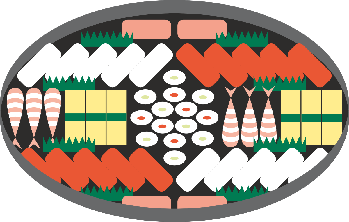 Circular Pattern of Various Sukis Clipart - Vibrant and Fun Designs