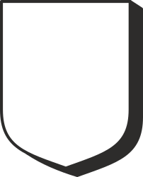 White Shield with Black Outline Clipart - Versatile and Bold Design