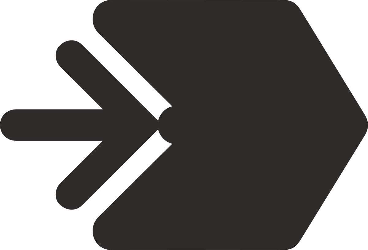 Black Arrow Icon Clipart - Sleek and Versatile Directional Design