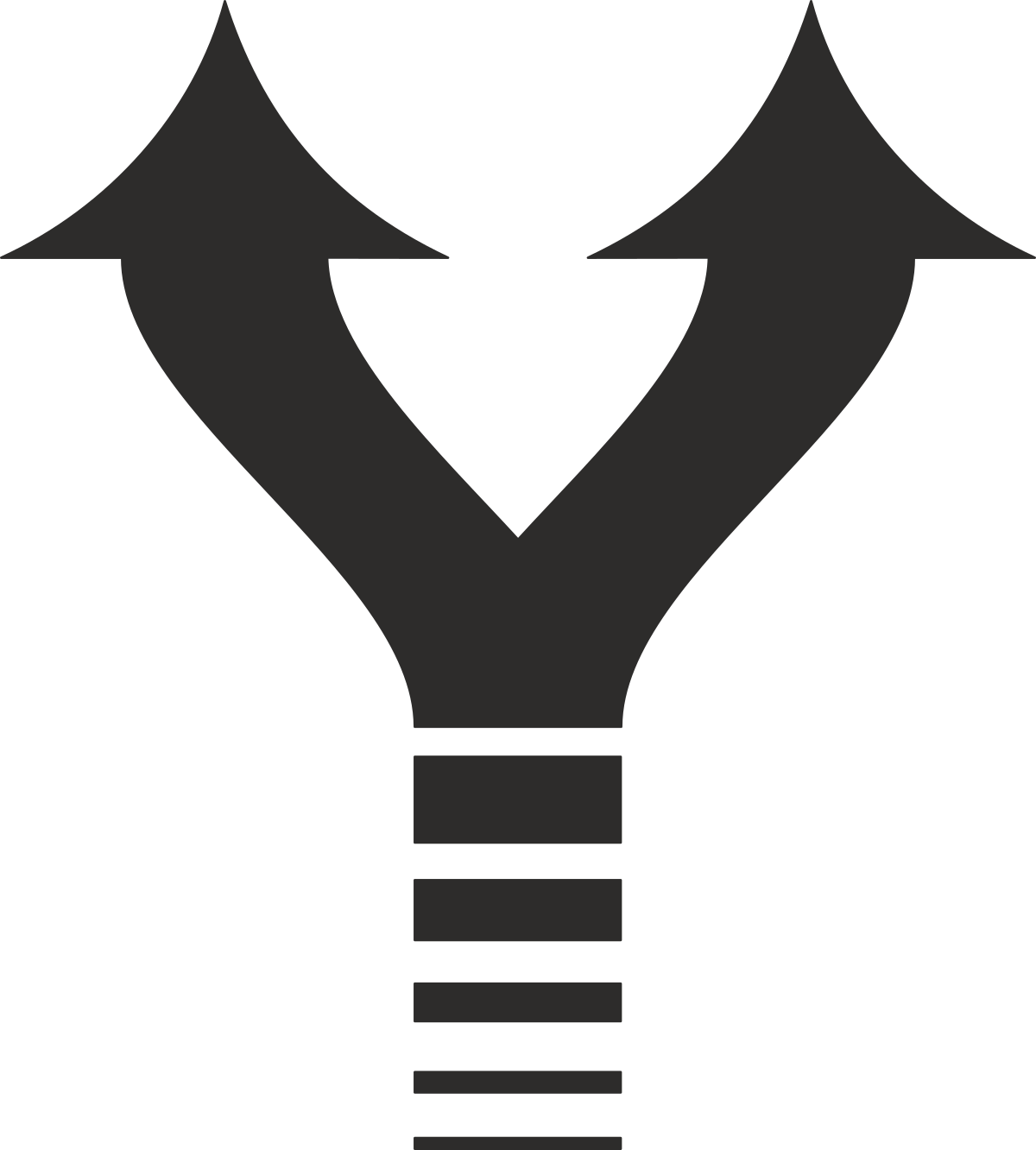 Black and White Arrows Icon  Dynamic Directional Symbols