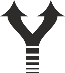 Black and White Arrows Icon  Dynamic Directional Symbols