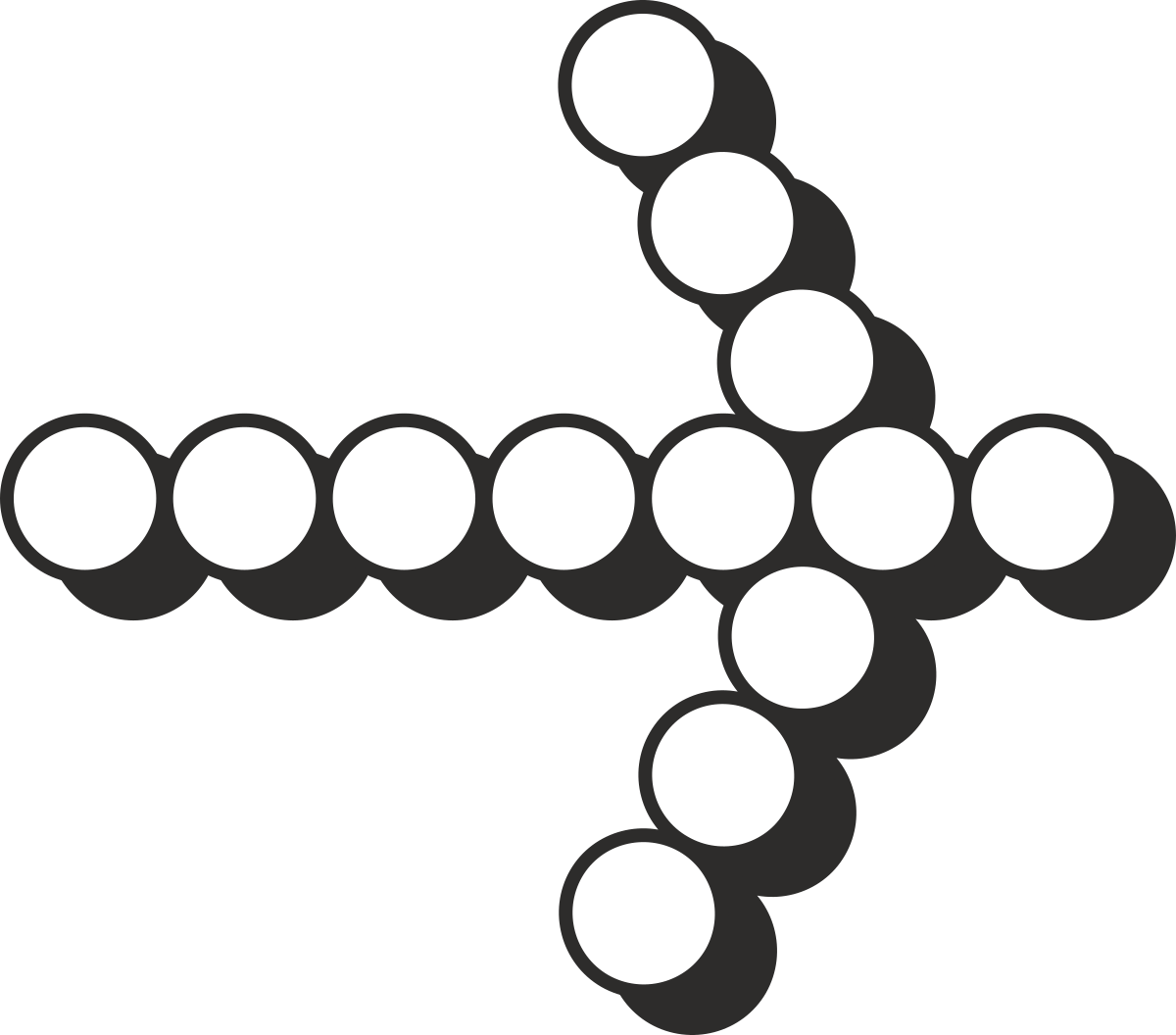 Cross with Circles Surrounding It - Bold Clipart Design