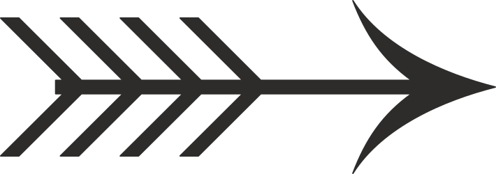 Arrow Icon Clipart: Bold Black and White Directional Symbol