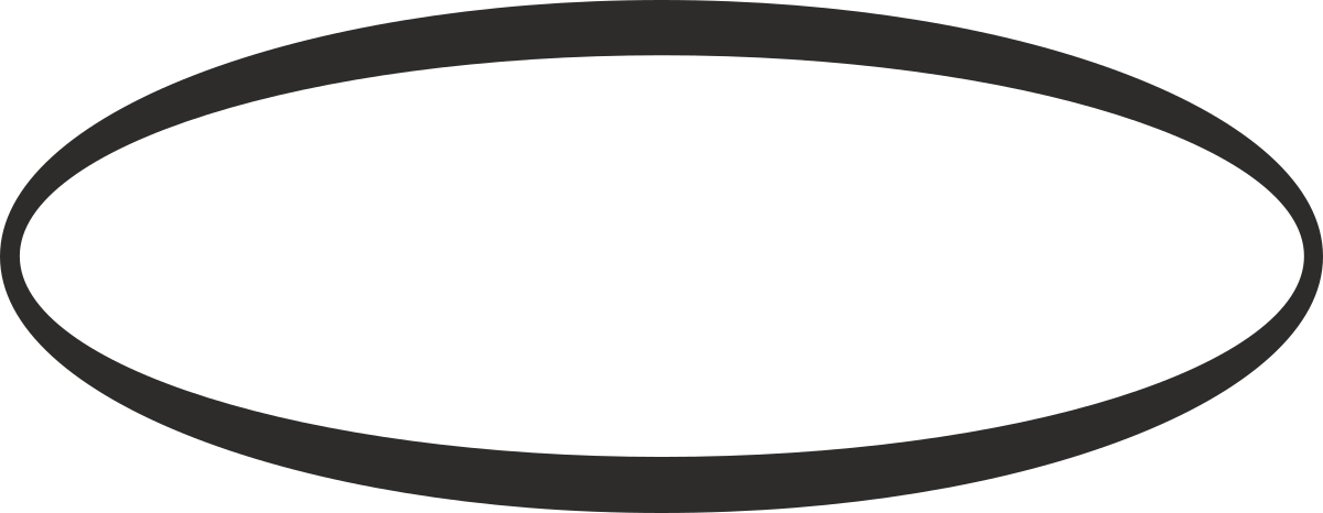 a black and white circle with a white background clip art png transparent Black and White Oval Circle Clipart - Stylish Borders and Miscellaneous Designs