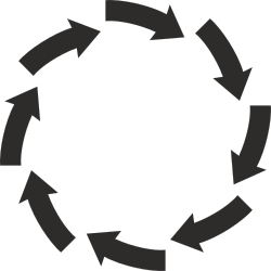 Circular Arrows Clipart for Dynamic Visuals