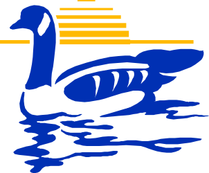 Duck Swimming in Water Clipart - Fun and Playful SVG Illustration