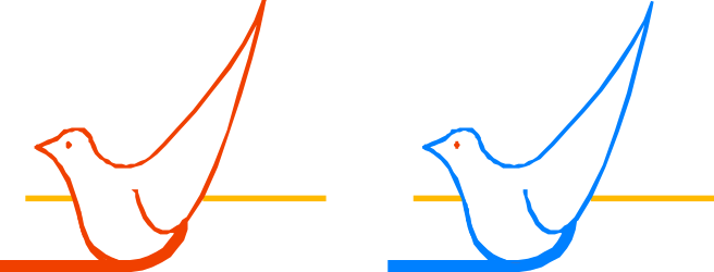 Colored Lines Clipart - Dynamic Pair of Two Distinct Hues