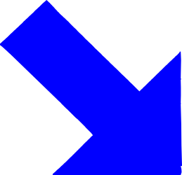 Blue Arrow Icon Clipart for Dynamic Directions