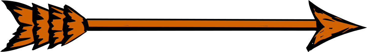 Arrow Clipart on Black Background - Dynamic Directional Graphics