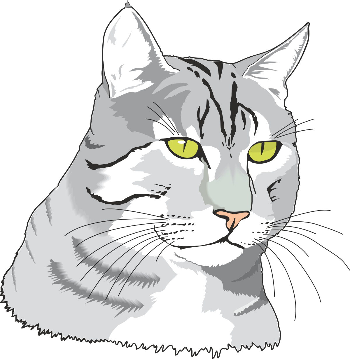 a cat with green eyes clip art png transparent Cat with Green Eyes Clipart - Playful and Charming Artwork for Your Projects