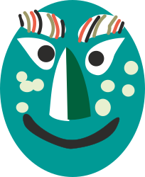 Green Smiling Face Clipart: Cheerful Expression for Your Projects