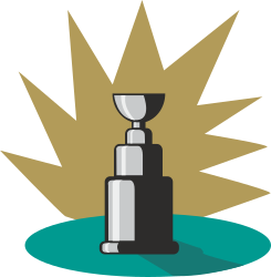 Trophy Clipart with Green Base - Perfect for Celebrations