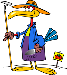 Cartoon Bird with Golf Club - Fun Clipart for Sports Themes