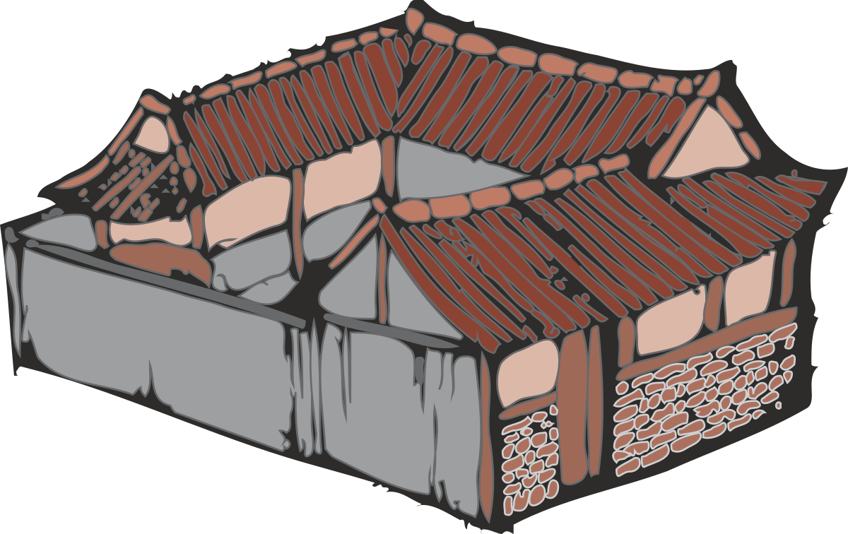 a house with a roof and a roof made out of bricks clip art png transparent House with Brick Roof Clipart: A Cozy Abode Visual
