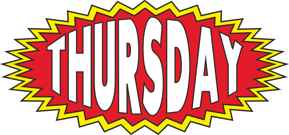 thursday, july 8, 2019 clip art png transparent Thursday Clipart: Fun Illustrations for July 8, 2019