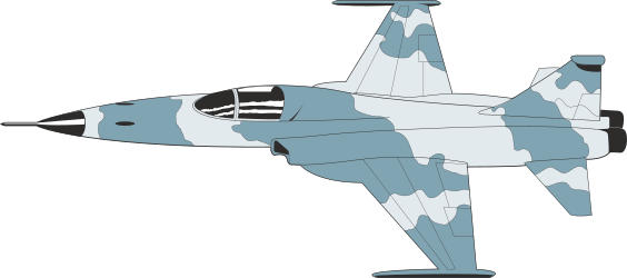 Fighter Jet Flying in the Sky Clipart: Dynamic Aerial Display