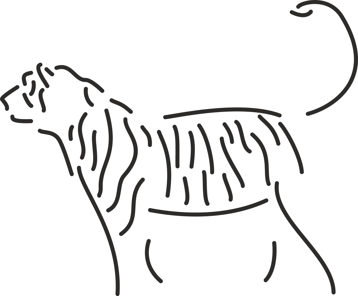 Black and White Dog Clipart Drawing - Perfect for Creative Projects