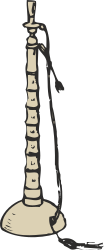 Man Standing on Giant Chess Piece - Unique Clipart for Strategy and Motivation