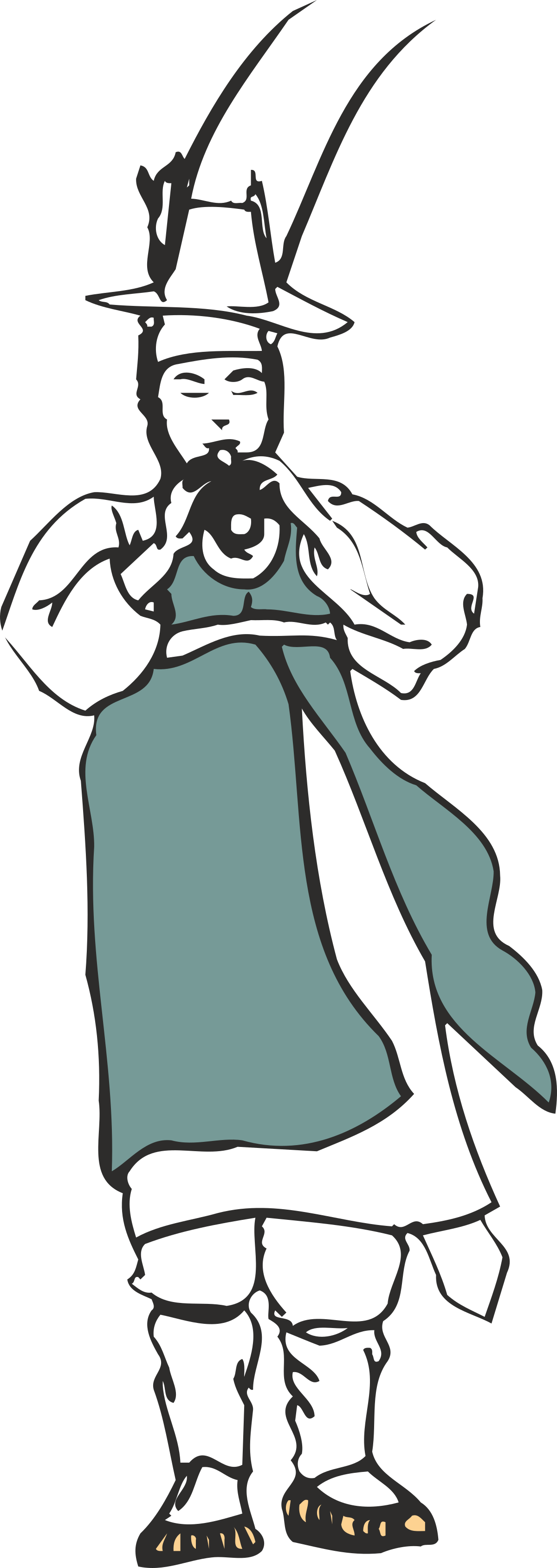 a cartoon character with a hat and a long beard clip art png transparent Cartoon Character with Hat and Long Beard - Fun Clipart for Creative Projects