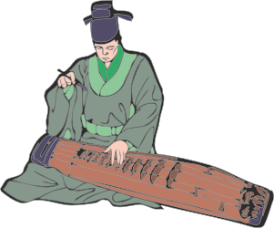 Musical Instrument Clipart: Vibrant Man Playing Music