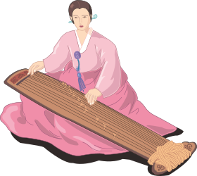 Pink Kimono Woman Clipart for Elegant Designs