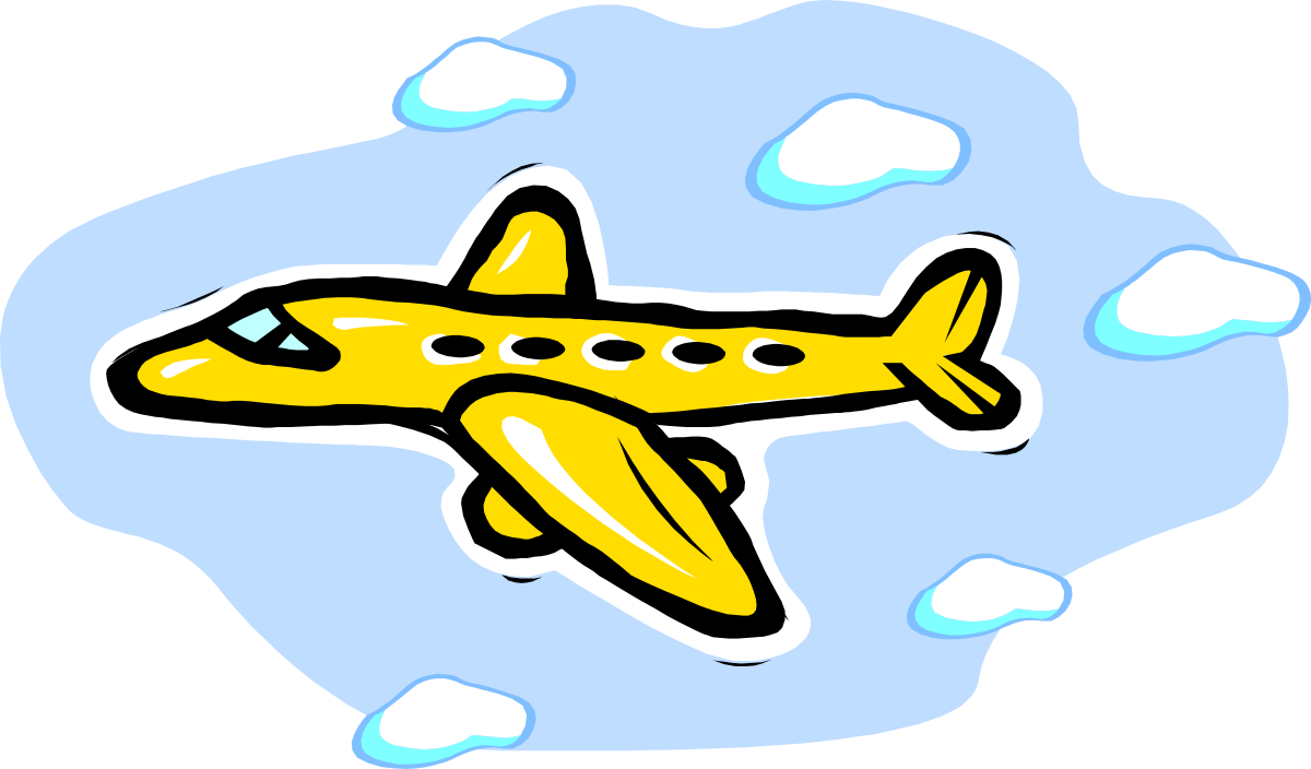a yellow airplane flying through the clouds clip art png transparent Yellow Airplane Flying Through Clouds - Stunning Clipart for Your Projects