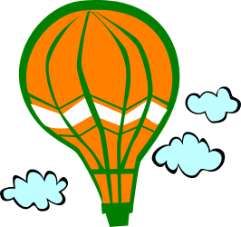 Hot Air Balloon Adventure in the Clouds - Stunning Clipart Collection