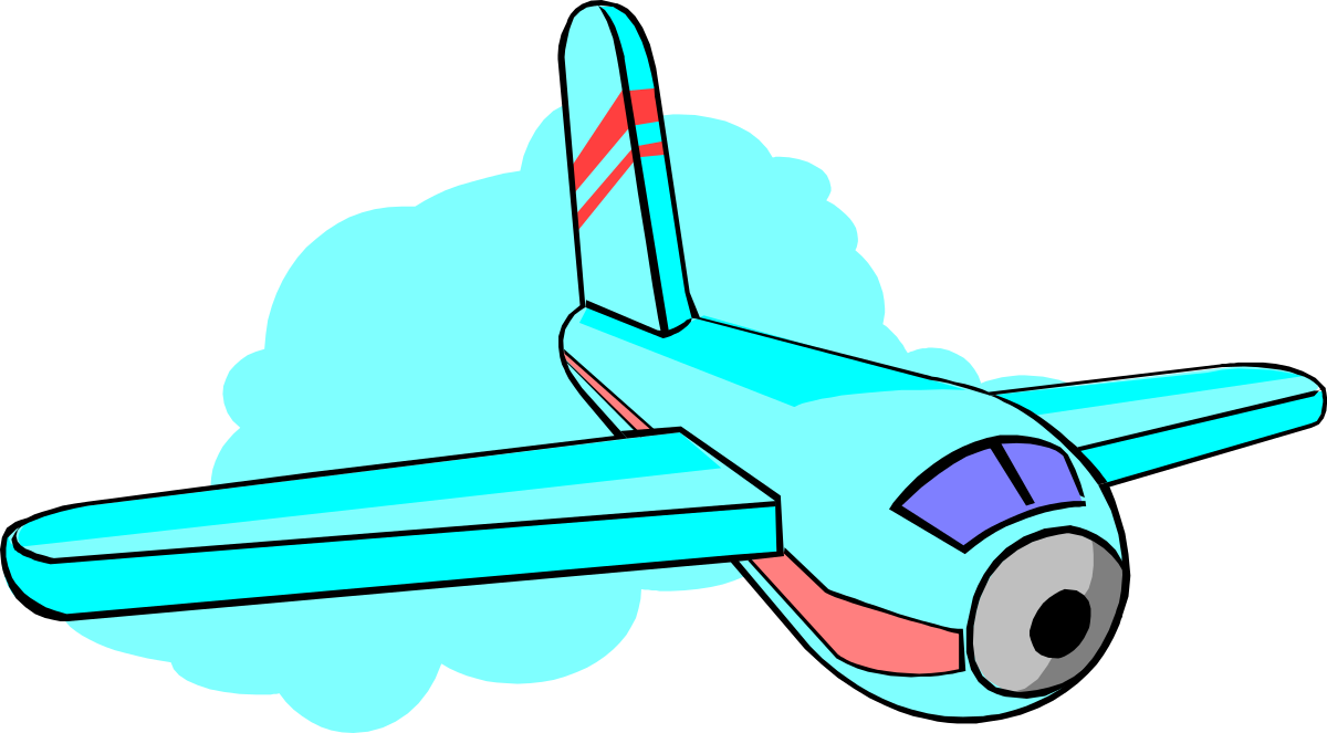 Small Airplane Clipart with Propeller - Perfect for Travel and Aviation Themes