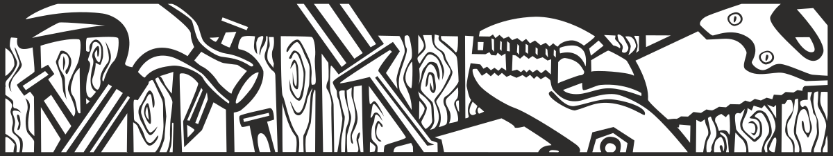 Black and White Forest Clipart Borders and Bars for Creative Tool Themes