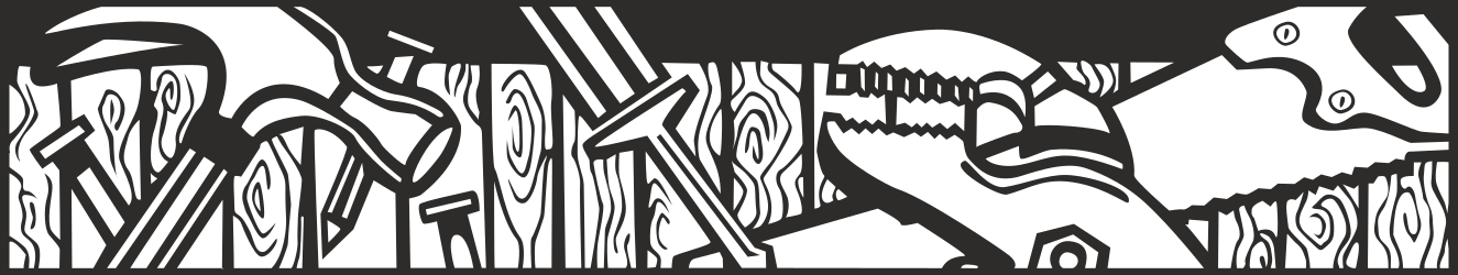 Black and White Forest Clipart Borders and Bars for Creative Tool Themes