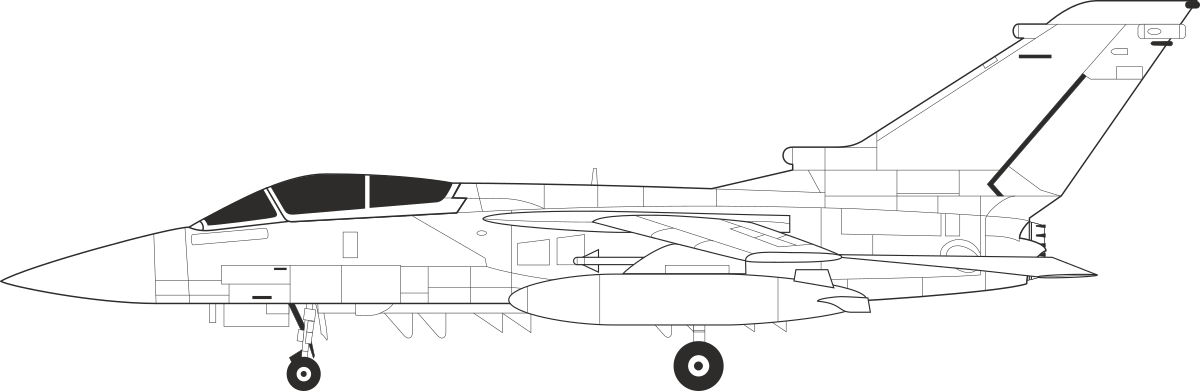 Fighter Jet Clipart on Black Background - Dynamic Aircraft Illustration