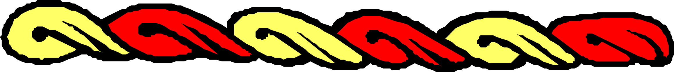 Borders and Bars Clipart with Family Tree Shields | Red and Yellow Line Art